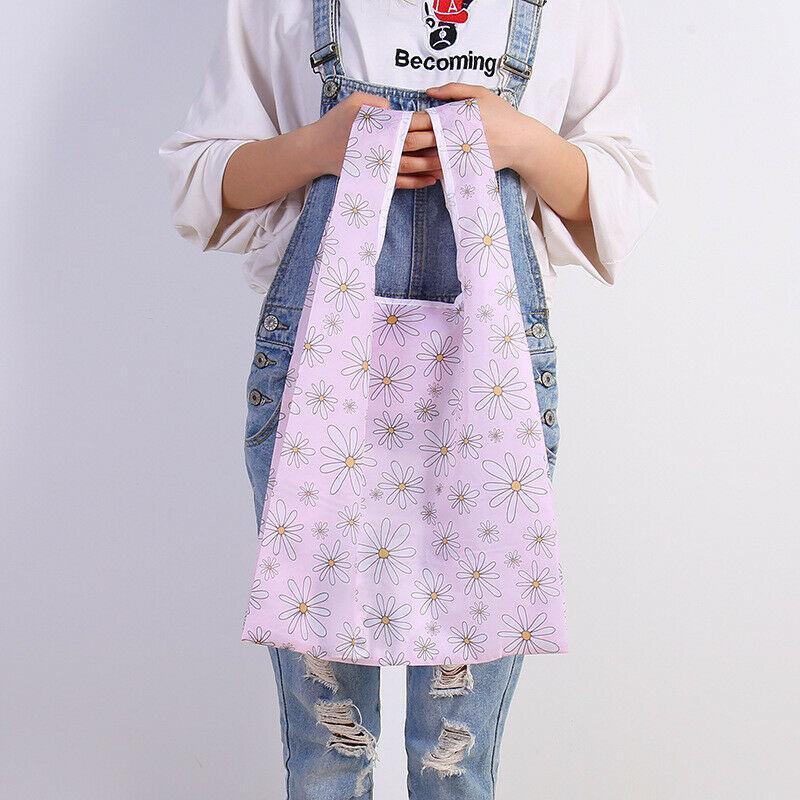 

1pc Random Color Foldable Shopping Handbag Shoulder Bag Camping Picnic Bags1