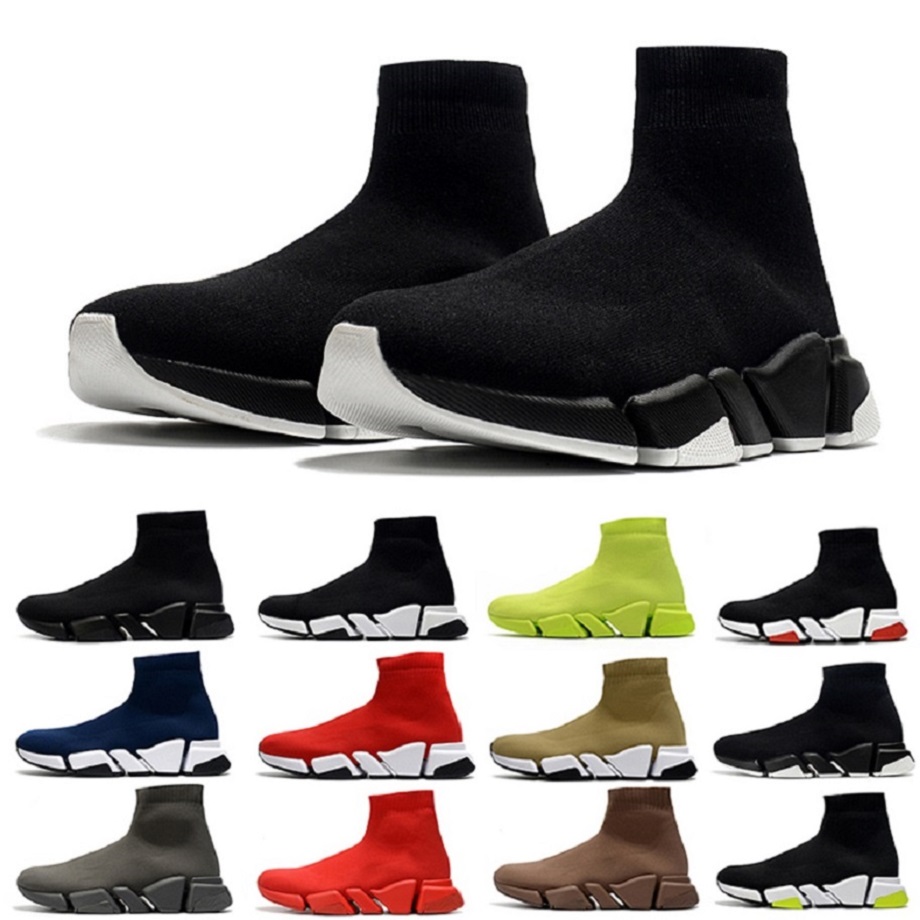 

fashion speed sock 2.0 mens casual shoes Schuhe trainer beige black red white yellow fluo gray men women outdoor sports sneakers, Color#1