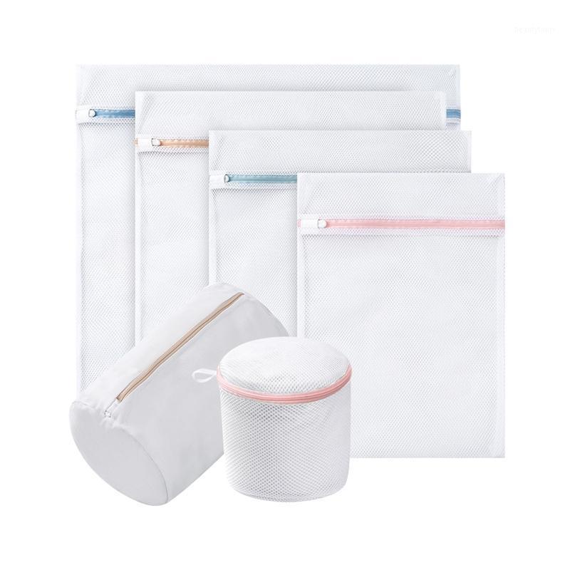 

For Washing Machine Blouse Underwear Household Cleaning Lingerie Protective With Zipper Pouch Reusable Laundry Mesh Bag Hosiery1