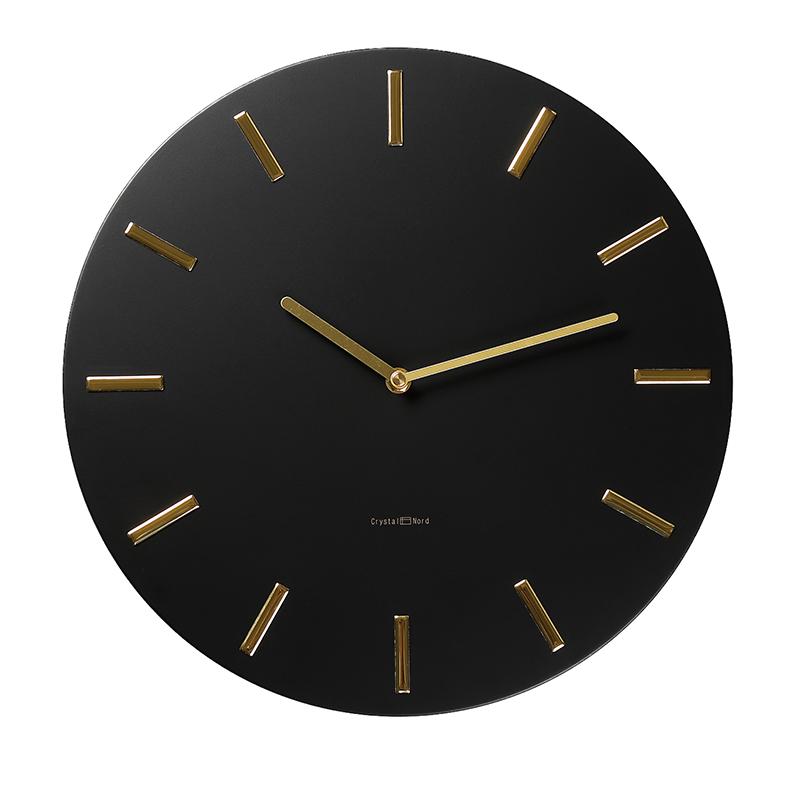 

Black Metal Wall Clocks Home Decor Modern Hanging Watch Design Large Light Luxury Minimalist Bedroom Retro Clocks Living Room