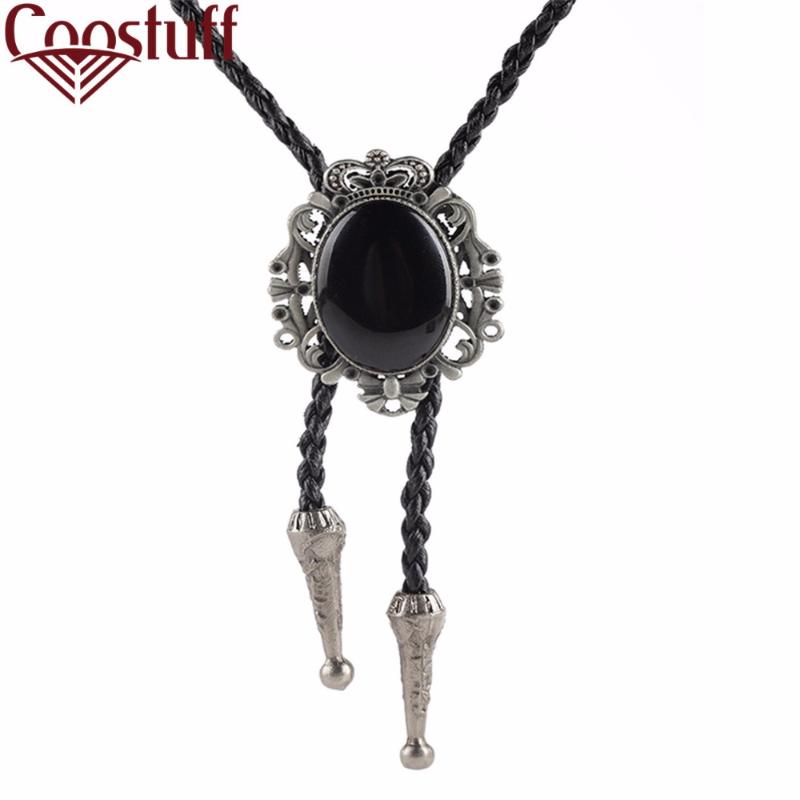 

bolo tie men choker necklace women Men Jewelry christmas gifts maxi necklace anime colar vintage Genuine Leather