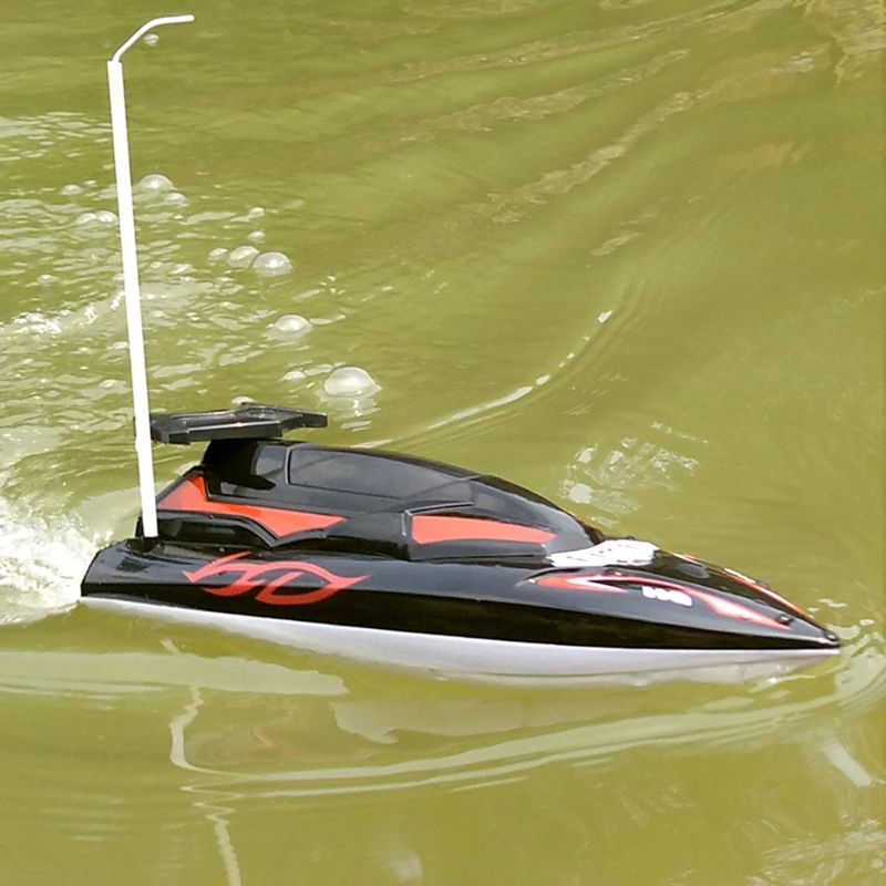 

Flytec HQ2011-15C 10Km/H 27Mhz Mini Infrared Control Rc Boat Ship Toy for Kids Children Gift, Black