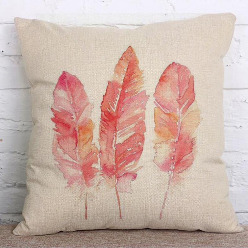 

Polyester Pillowcase Feather Throw Pillow Cushion Cover Sofa Bed Decorative Pillowcase Car Home Decoration1, Style4
