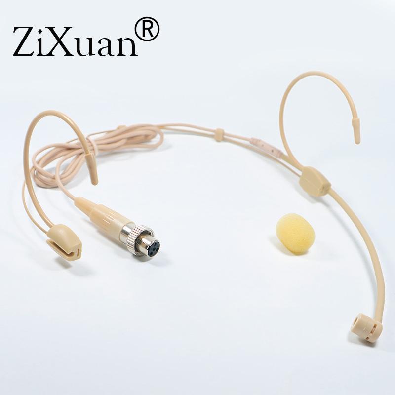 

Mini XLR 4 Pin 4Pin Screw Locking Earset Head-Mounted Mic Headset Microphone Mike For Mipro Wireless System Bodypack Transmitter