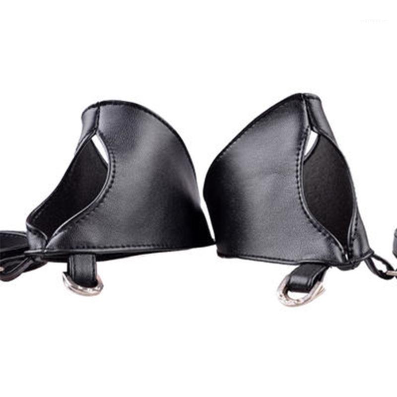 

Club Black Faux Leather Rock Punk Night Party Sexy Cross Strap Accessories Women Gloves1