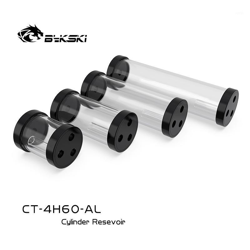 

Bykski POM water tank 130/180/240mm water cooling Cylindrical Reservoir 60mm Diameter G1/4" Black POM Cover Acrylic Body1