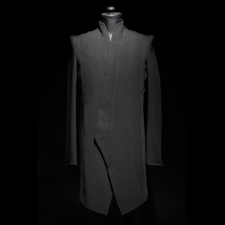 

2021 New Long with Turtlenecks Coats of Men Bespoke. S-!! D81Z, Black