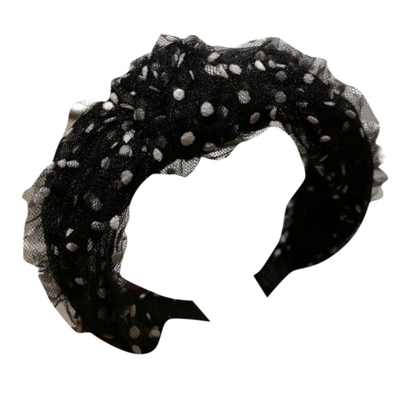 

Accessories Women's Crystal Headband Lace Mesh Gauze Fabric Hairband Head Wrap Hair Band New Fashion Design Hot Selling