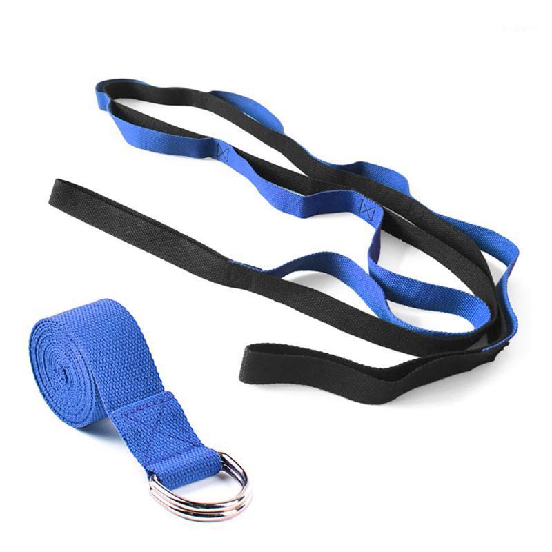 

330LB Dasiy Chain Yoga Cotton Stretching Strap Set Yoga Hammock Tree Swing Loop Strap Climbing Sling Stretching1, Blue