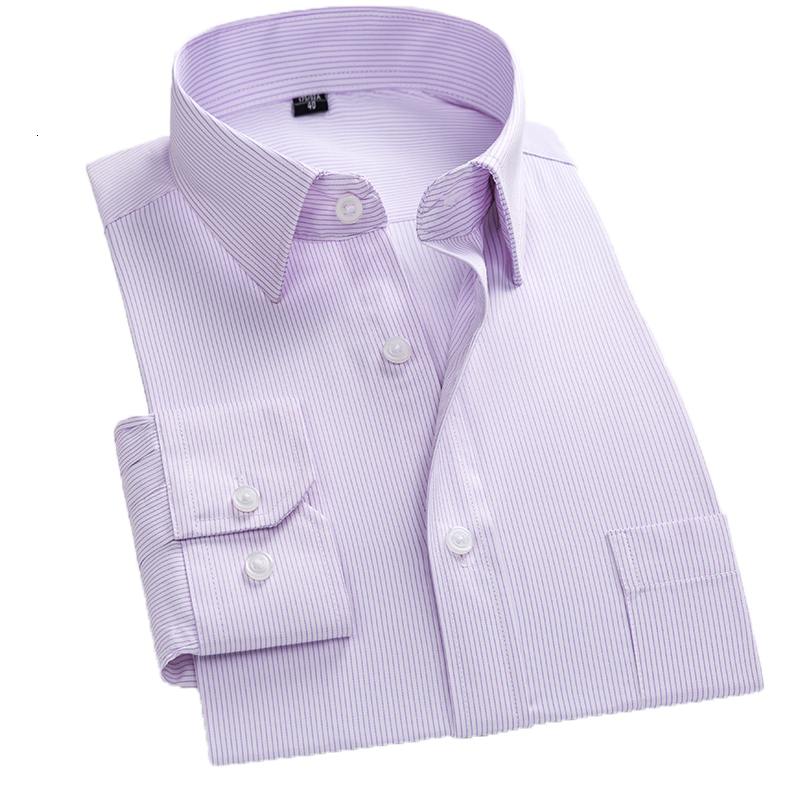 

2021 New Brand Casual Long Sleeve Slim Version Social Business Formal Shirt Men's Clothing Stripe Print Tooling Ls1t, 1gb-86161