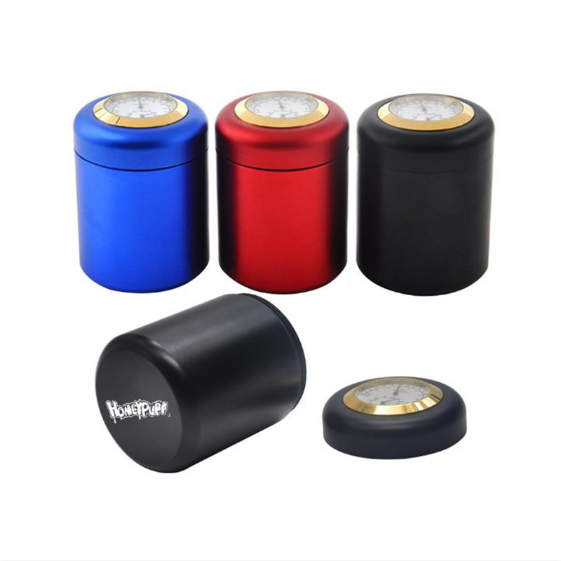 

Individual creative dry humidity meter image aluminum + copper metal storage box convenient storage box