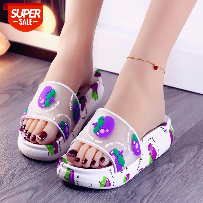 

Women's Summer Shoes lovely Bathroom slippers Non-slip flat with Platform shoes Memory Foam Household slippers slides soft #cA1O, Pink