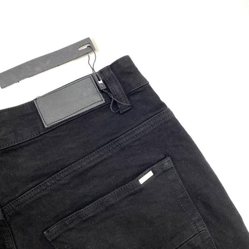 

Designer Slim leg pant Printed Mens Jeans Hip Hop black Pants Style hole Fashion Skinny Club Clothing regular