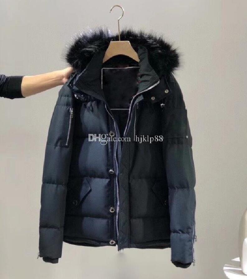 

the new Canada north Moose Down jacket casual outdoor Goose down stone color Knuckles Winter jacket Freeshipping to island countries, Black