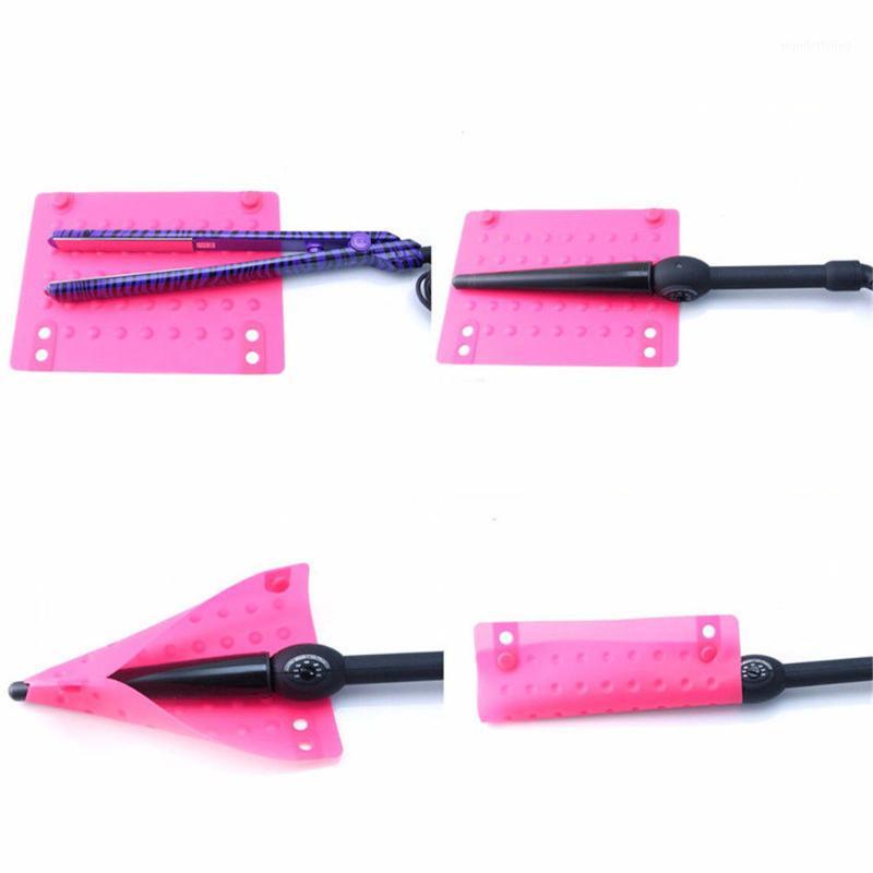 

Wholesale- Silicone Heat Resistant Mat Anti-heat Mats for Hair Straightener Curling Iron1