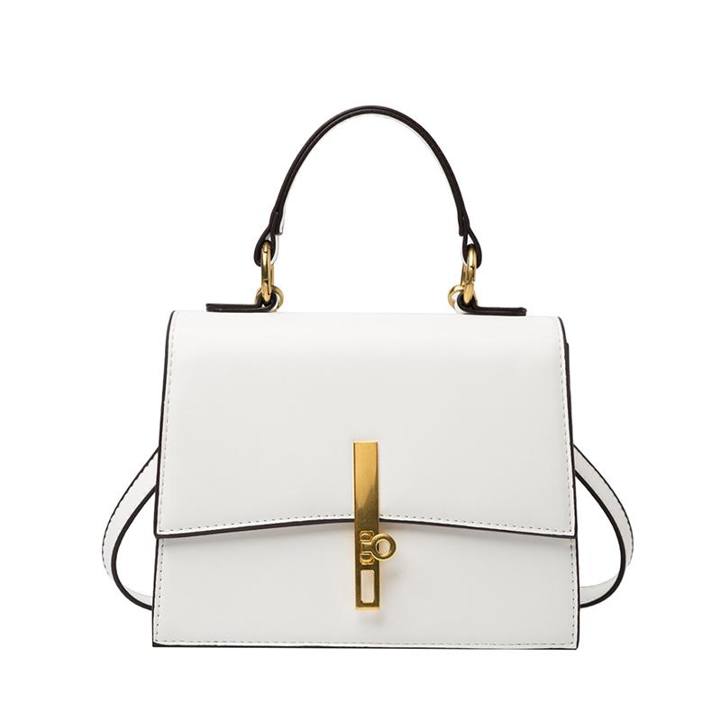 

Women Handbag Artificial Leather Fashion High Quality Shoulder Bag Square Designer Ladies Luxury Daily Bag Texture White, Black