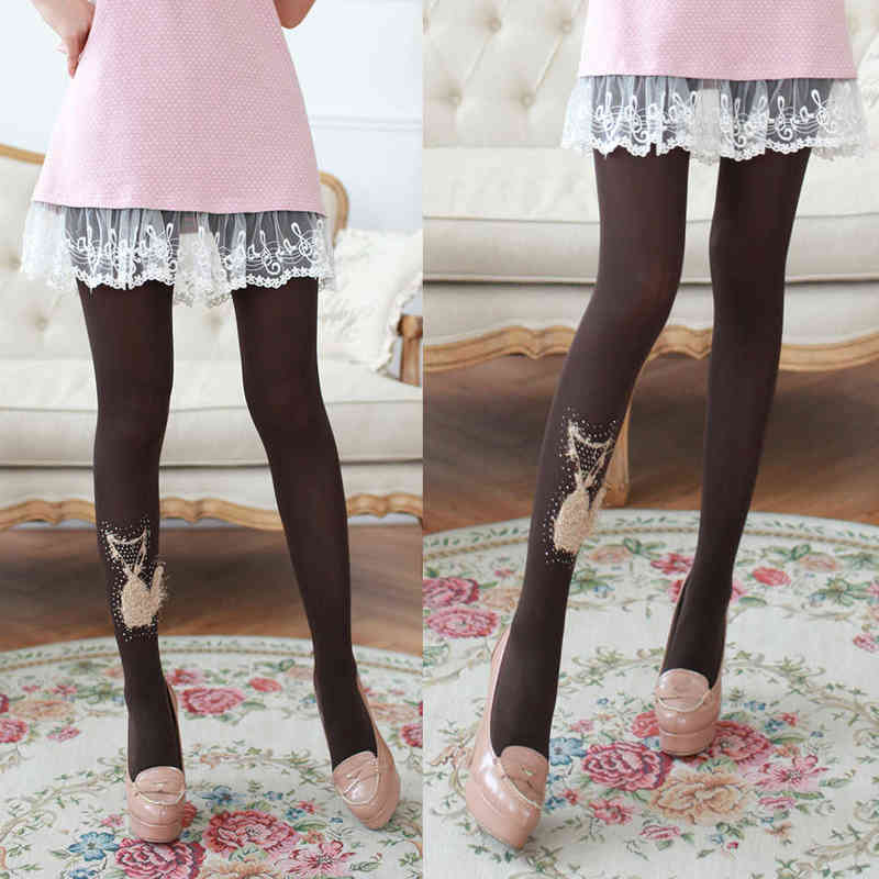 Socks Hosiery 2022 thick veet pattern Korean style hip lifting slimming Leggings pantyhose-image-747994913