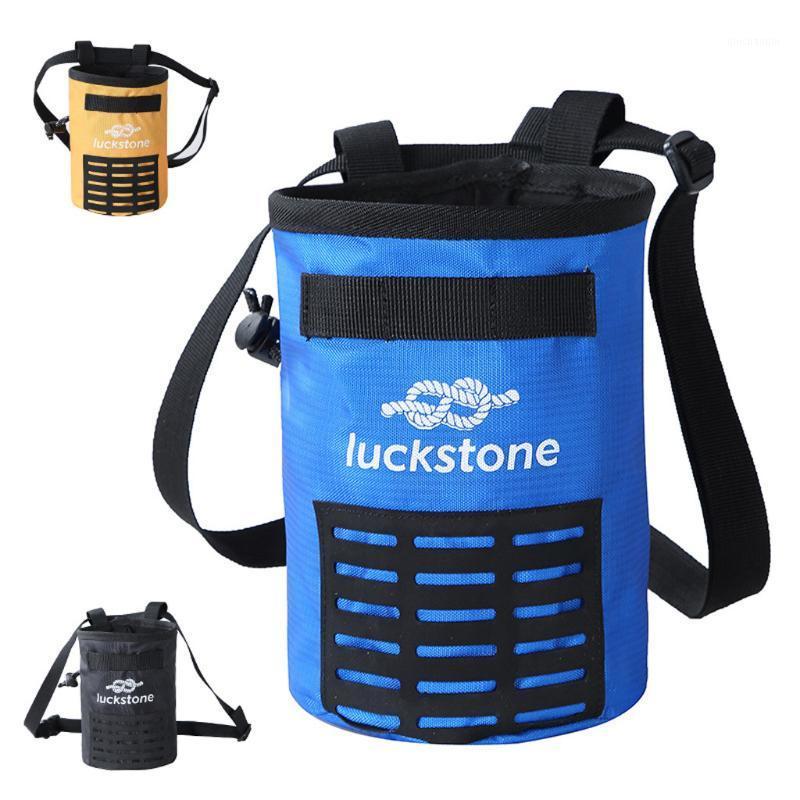 

Outdoor Rock Climbing Chalk Bag Waterproof Polyester Magnesium Pouch Single Parallel Bars Fitness Gymnastics Non-slip1, Bk