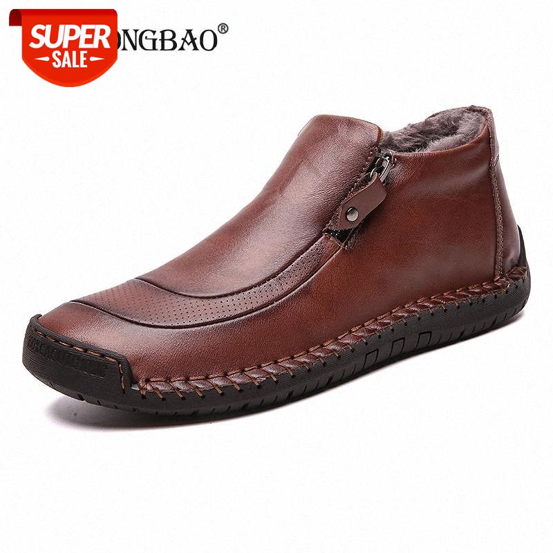 

New Winter Keep warm Plush Warm Snow Boots Autumn Men Non-slip Casual shoes Men's Ankle Boots Driving shoes Fashion Men's #7o1d, Beige