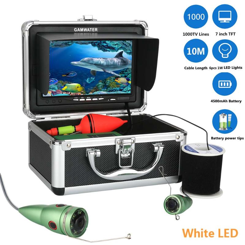 

10M 1000tvl Underwater Fishing Video Camera Kit 6 PCS LED Lights with7" Inch Color Monitor