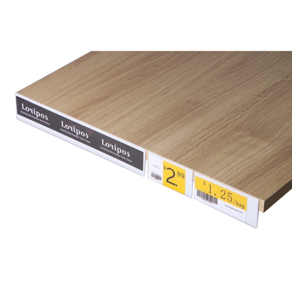 Stick on c Channel Insert Strip Flat u Clip Self Adhesive Wood Metal & Plastic Shelf Upc Label Holder-image-755410491