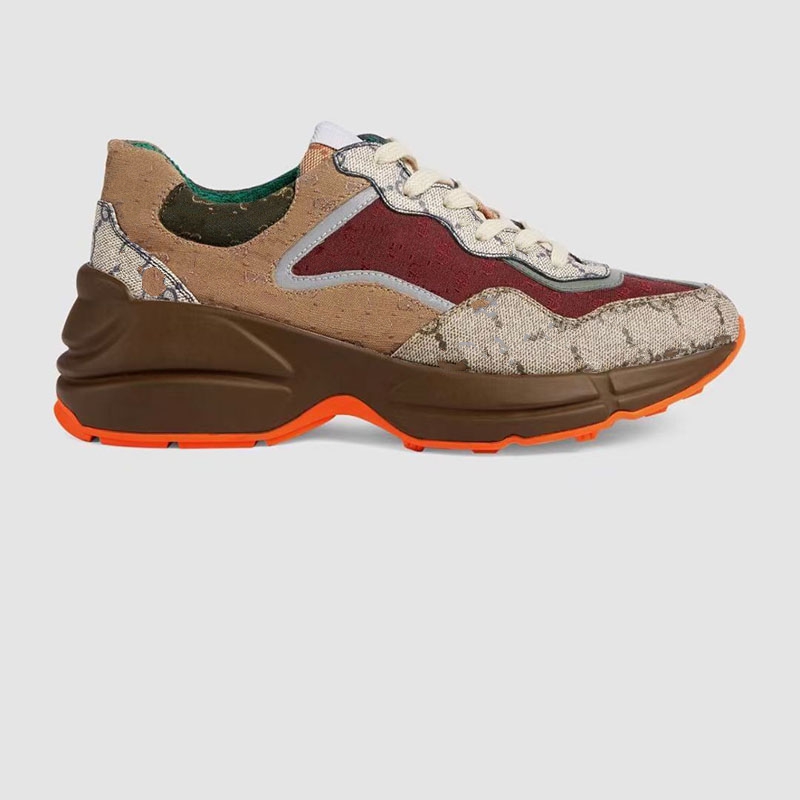 

Thick soled Casual shoes women Travel leather lace-up sneaker 100% cowhide fashion lady designer Running Trainers men Letters platform gym sneakers Large size MK0001