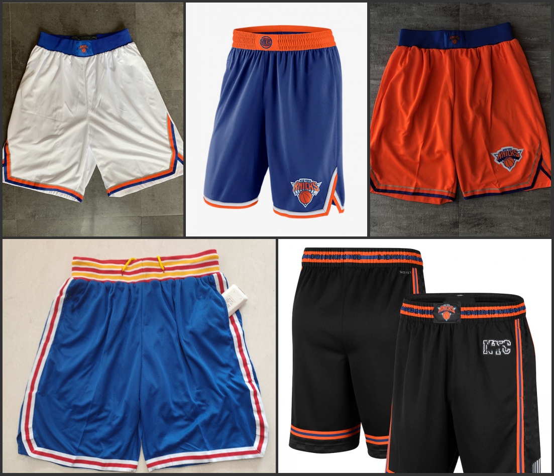 

Men's New York Knicks''City''Edition 2022 Black 75th Anniversary Black Swingman Navy Shorts