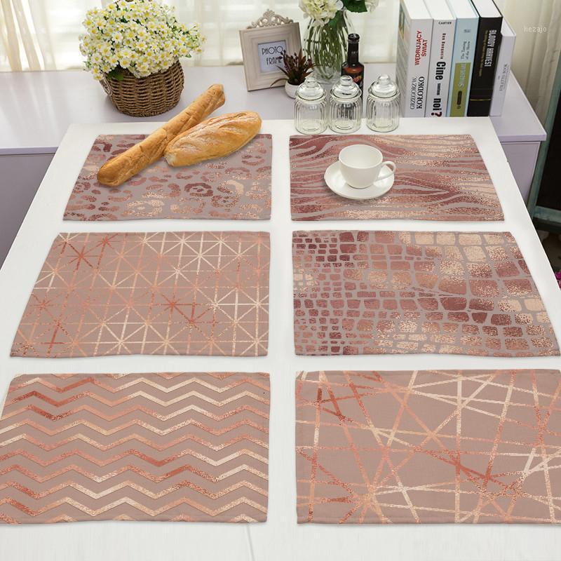 

1Pcs Breif Cotton Linen Table Mats Pattern Kitchen Flower Placemat Bowl Cup Mat Dining Pad 42*32cm Home Decor MG00521