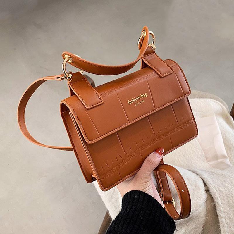 

OLSITTI Fashion Casual Shoulder Bags for Women 2021 New Designer Pu Leather Ladies Luxury Messenger Bag Sac Epaule, Black