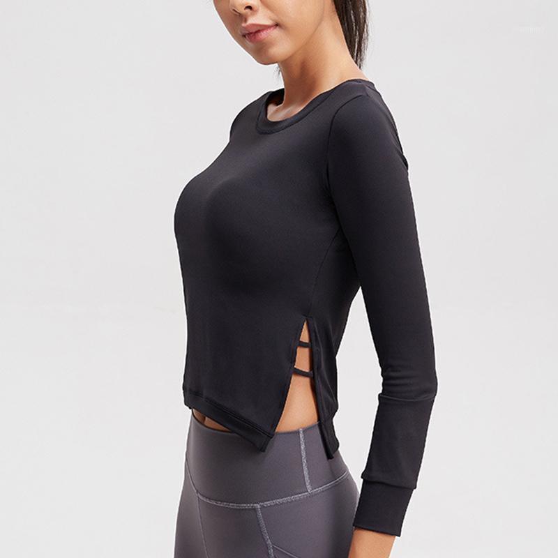 

Slim Fit Quick Dry Fitness Suit Double Brocade Nude Hooded Sport Long Sleeve Yoga Suit Women Activewear Long Sleeve Shirt Women1, Black