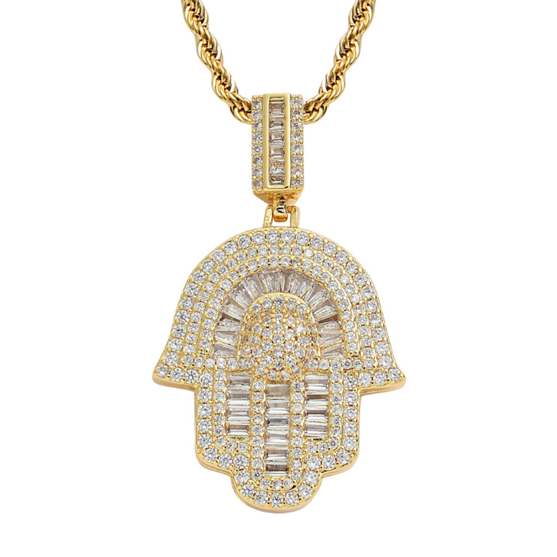 

New Cubic Zircon 925 Silver Pendant Necklace High Quality Chain Men Link Luxury Jewelry