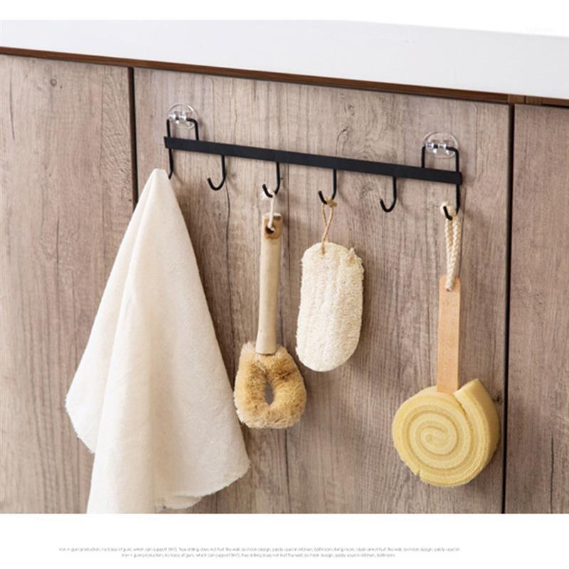 

Multipurpose Load-bearing free Punching Strong Hook Kitchen Kitchen Bathroom Wall Hanging Wrought Iron Utensils Hook1