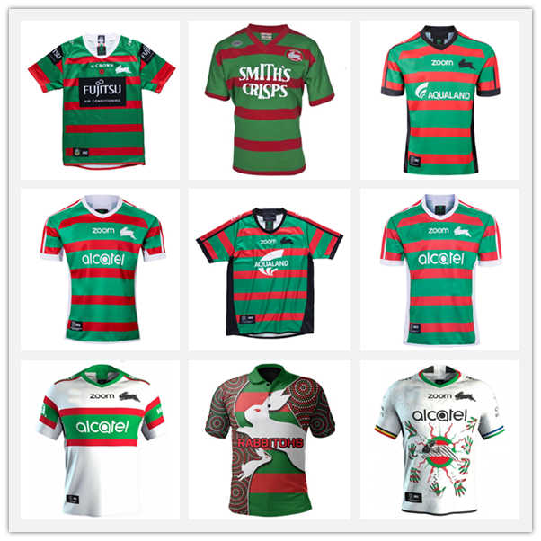 

Top quality JERSEY South Sydney Rabbitohs ANZAC Aboriginal 2021 NRL League Australia maillot de rugby adulT, Black;gray