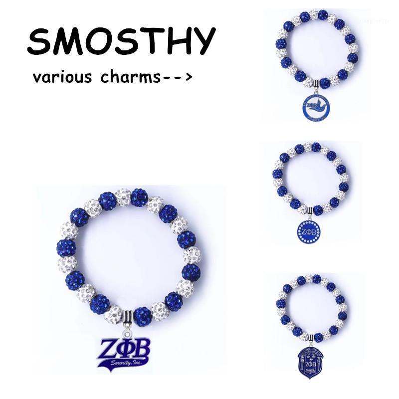 

Beaded, Strands Bling Zeta Phi Beta Crystal Beads Elastic Bracelet Various Charm Designs 10mm Bail Jewelry.OGL160,1pcs Sold, Black