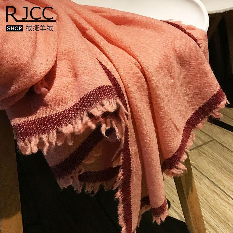 

Scarves Winter Autumn Warm Pure Cashmere Scarf Women Lady Shawl Solid Color Ladies Wild Spring And Mongolia1