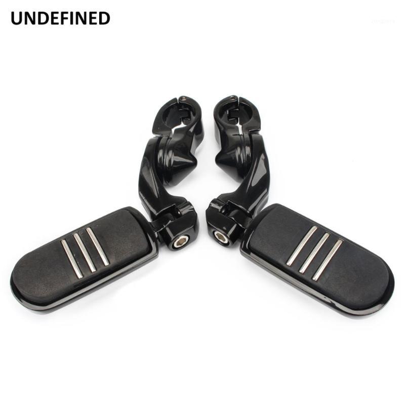 

Motorcycle 1-1/4" 32mm Foot Rests Footpeg Short Angled Streamliner Highway Engine Guard For Dyna Electra Glide Road Glide1