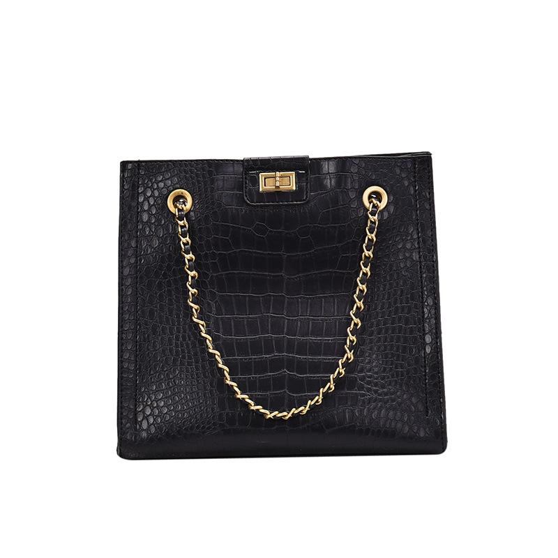 

Large Capacity Woman Bags Sling Hand Big Bag New Fashion Black Messenger Bag Of Set Women Leather Womens Handbags Purses