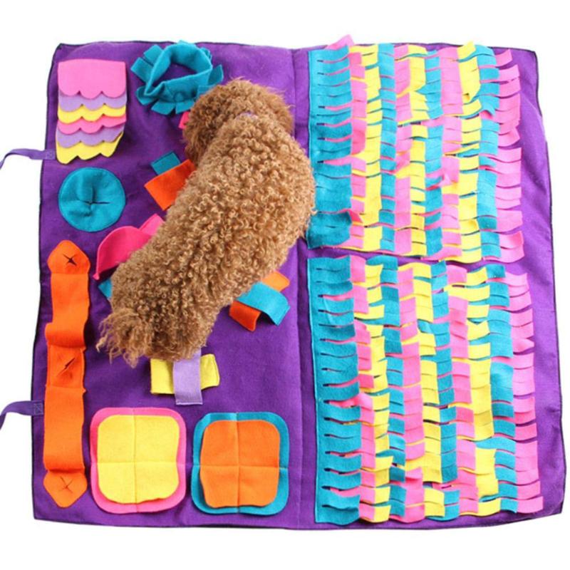

Pet Dog Sniffing Mat Find Training Blanket Interactive Play Toys Dog Mat For Relieve Stress Puzzle Feeding Pad
