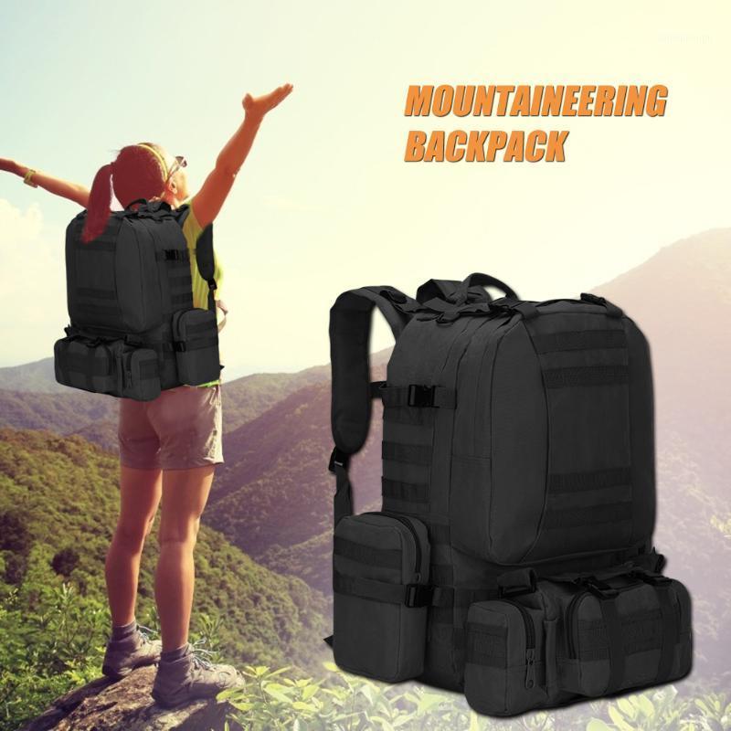 

55L Large Capacity Oxford Outdoor Backpack for Camping Hiking Travel Mountaineer Outdoor Travel Camping Backpack1, Black color