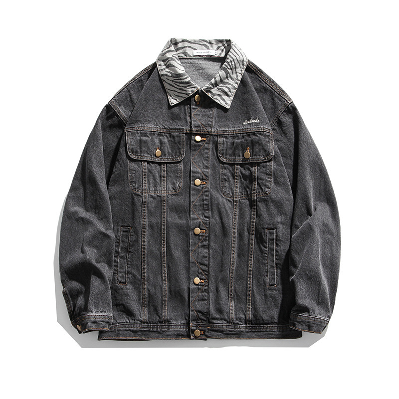 

2021 Heavy Industry Popular New Autumn Style Winter Jeans Male Female Fashion Red Jacket Net 8VLC, Black