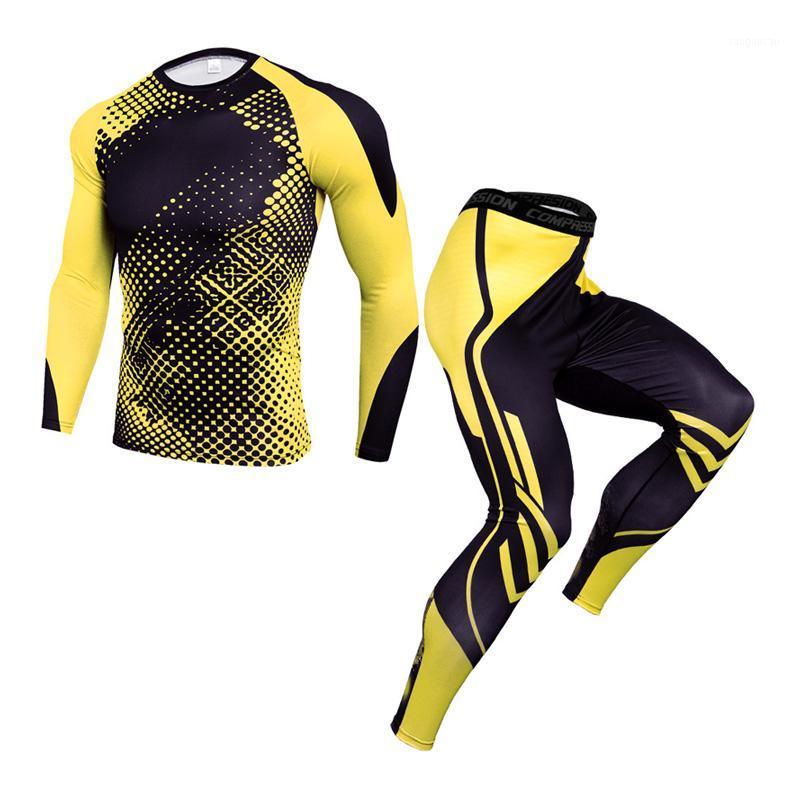 

Quick-drying T-shirt suit men' sweatshirts riding sports training clothing compression fitness long sleeve running1, A piece