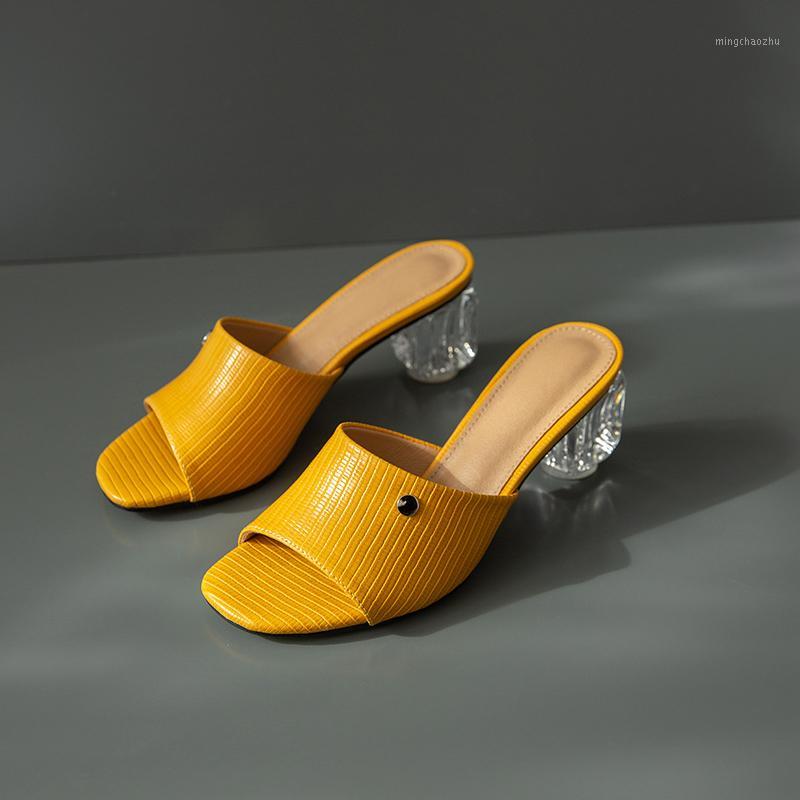 

2020Clear Heels Slippers Women Sandals Summer Shoes Woman Transparent Shoes High Heels Pumps Wedding Jelly Sandals Buty Damskie1, 3 brown