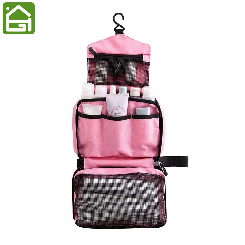 

Waterproof Large Capacity Toiletry Storage Bag Travel Bathroom Hanging Cosmetic Makeup Organizer Case with Strap