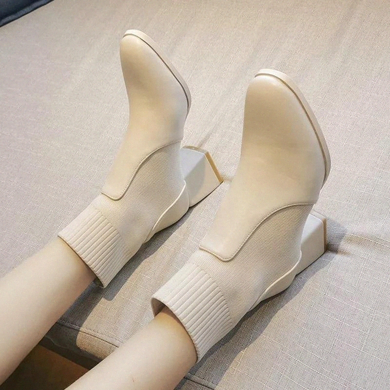

2020 New Comfortable Women's for Office Autumn Fashion Solid Shoes Woman High Heels Lady Ankle #bx8b, Black
