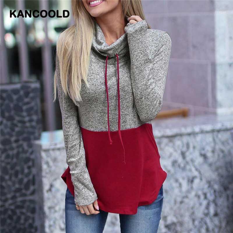 

Sweatshirt Women Autumn Winter Long Sleeve Pullover Top Ladies Patchwork Clothing Fall 2020 Fashion Loose Tops jy091, Gy