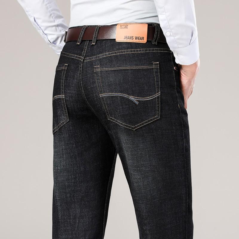 

2020 Autumn Loose Fit Pantalones Hombre Mens Jeans New Arrival Fashion Men Jeans Winter Masculino Stretch Business, Loose fit blue