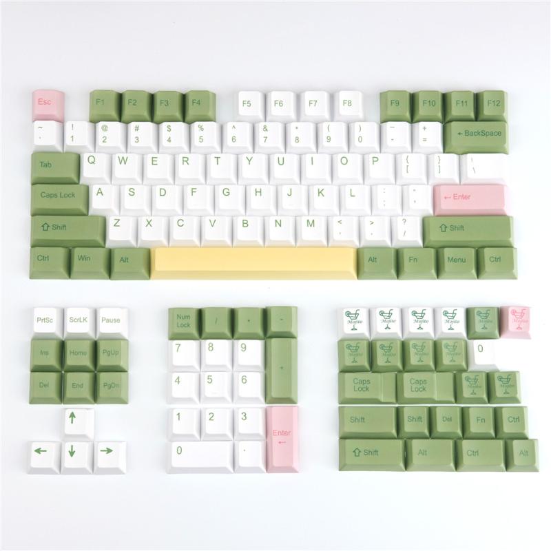 

Mogitto Keycaps PBT 5 Face DYE-Subbed Cherry Profile Keycaps 129 Keys Full Sets 6.25U Spacebar For 99% Mechanical Keyboard