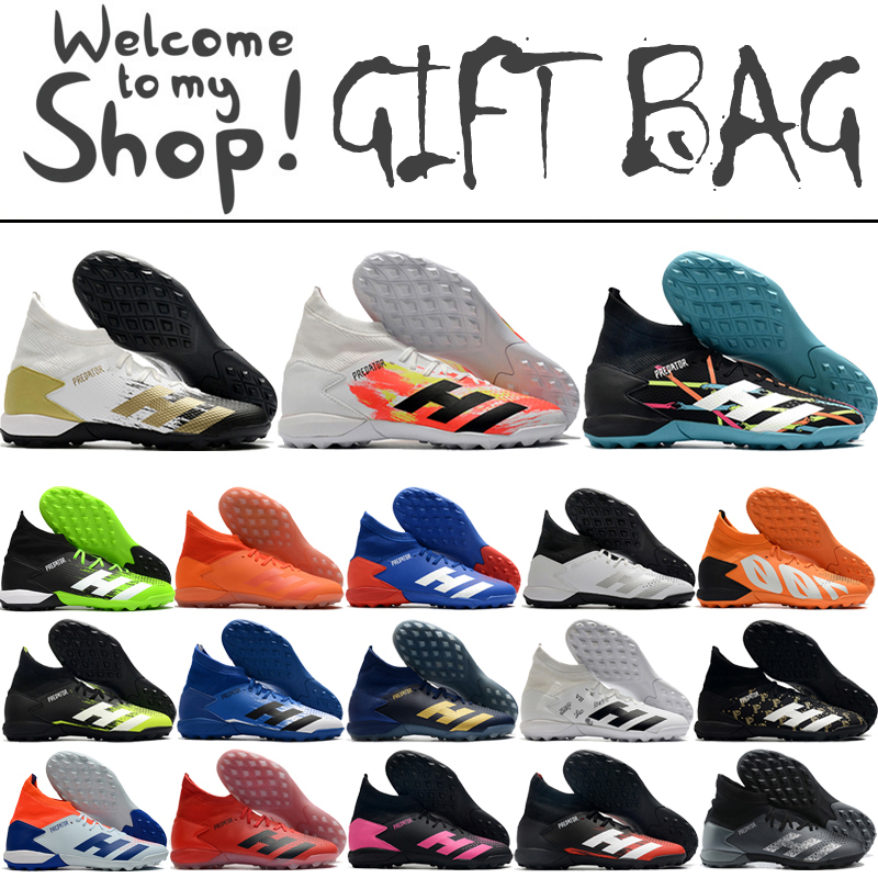 

Predator Mutator 20.3 TF Turf Soccer Football Boots Shoes For Mens High Tops Leather Trainers Football Soccer Cleats Size 39-46