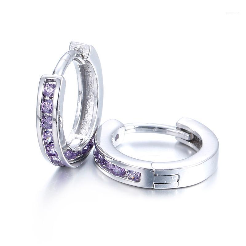 

100% 925 sterling silver fashion shiny crystal star women birthday gift ladies`stud earrings jewelry cheap wholesale1