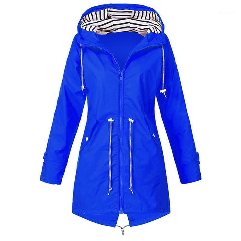 

New Women's Raincoat Transition Jacket SunsetAutumn Winter Rain Coat Hiking Jacket Outdoor Camping Hiking Jackets Coats Female1, Blue